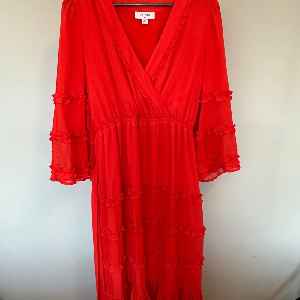 Alexis X Target Orange Ruffle Dress - Picture 4 of 12